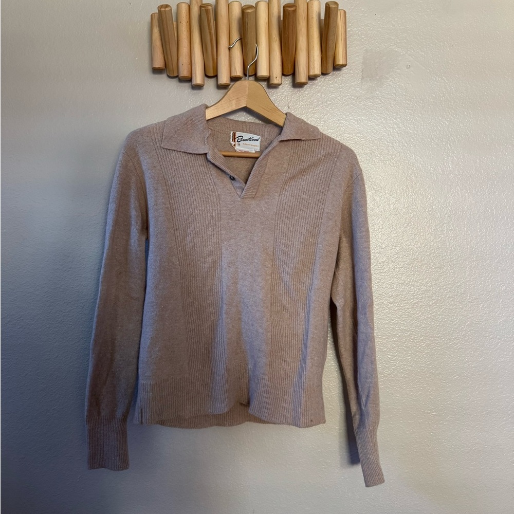 Vintage Brentwood Wool Collared Sweater sz 38/small
